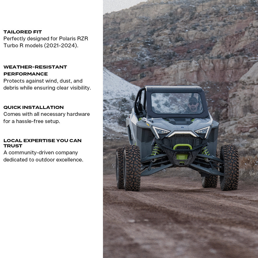 Polaris RZR Pro XP & Turbo R Front Windshield - Glass Front Windshield