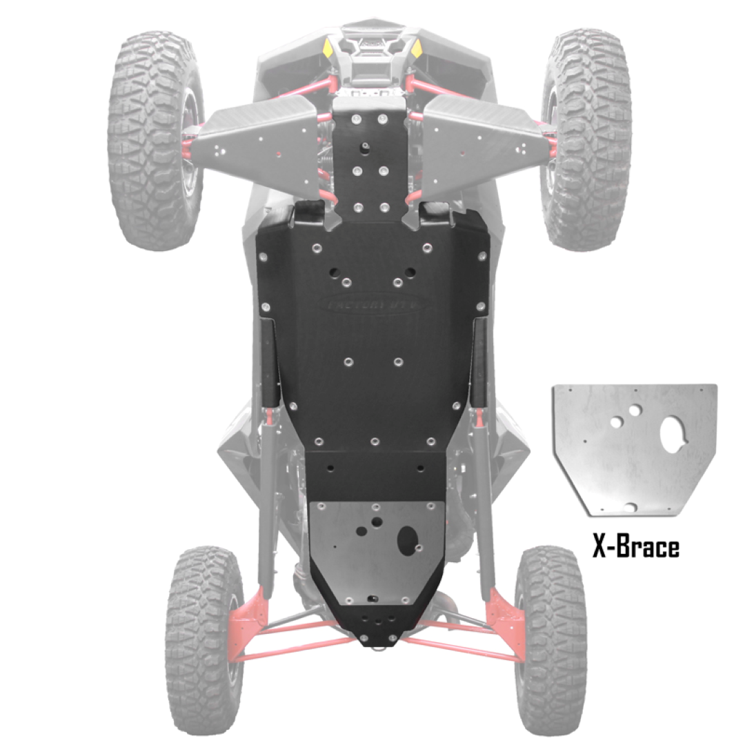 Polaris RZR RS1 UHMW Skid Plate - 3/8’’ / Add X-Brace - Skid Plates