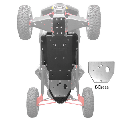 Polaris RZR RS1 UHMW Skid Plate - 3/8’’ / Add X-Brace - Skid Plates
