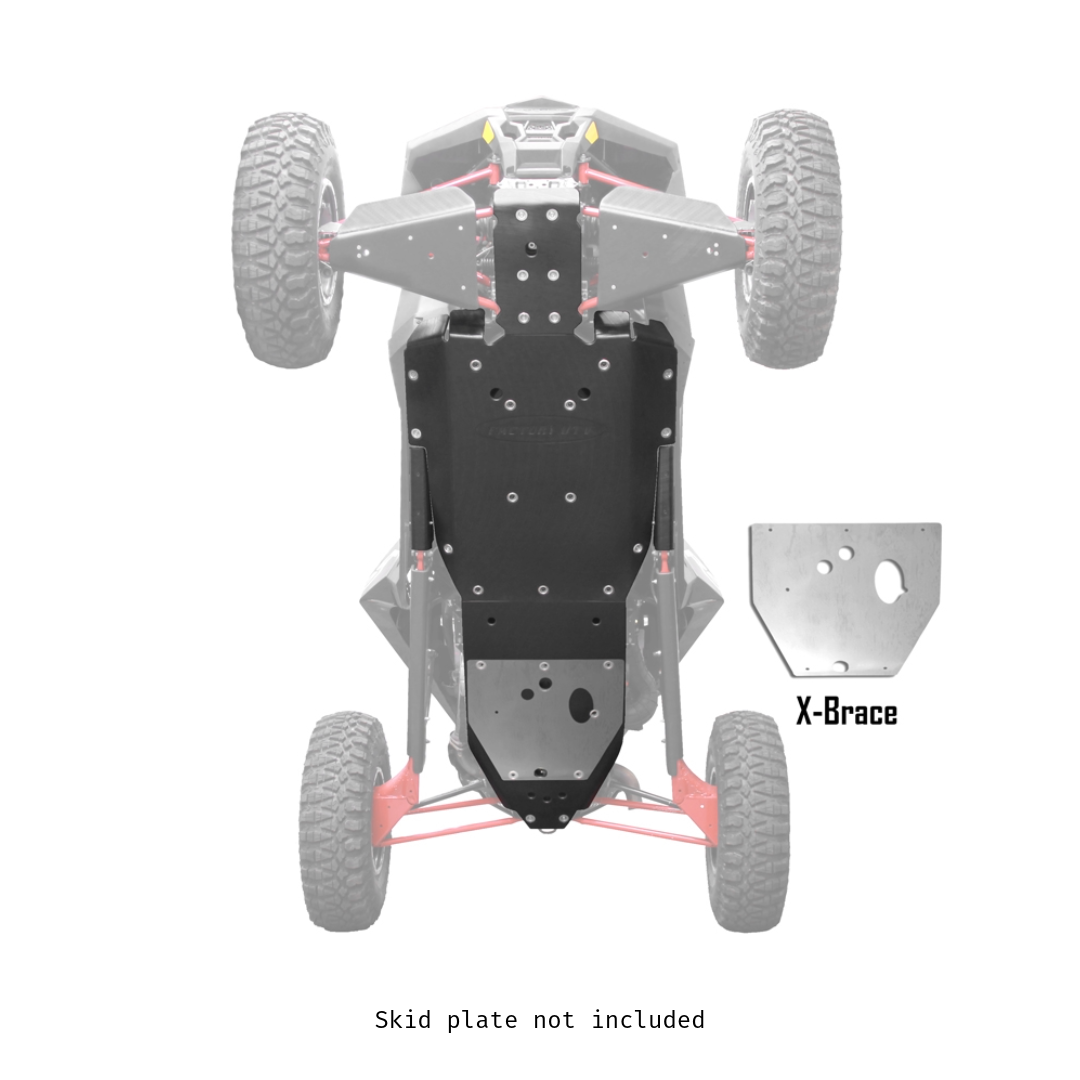 Polaris RZR RS1 X-Brace for UHMW Skid Plate - X-Brace