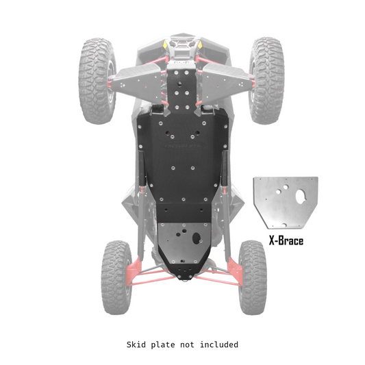 Polaris RZR RS1 X-Brace for UHMW Skid Plate - X-Brace