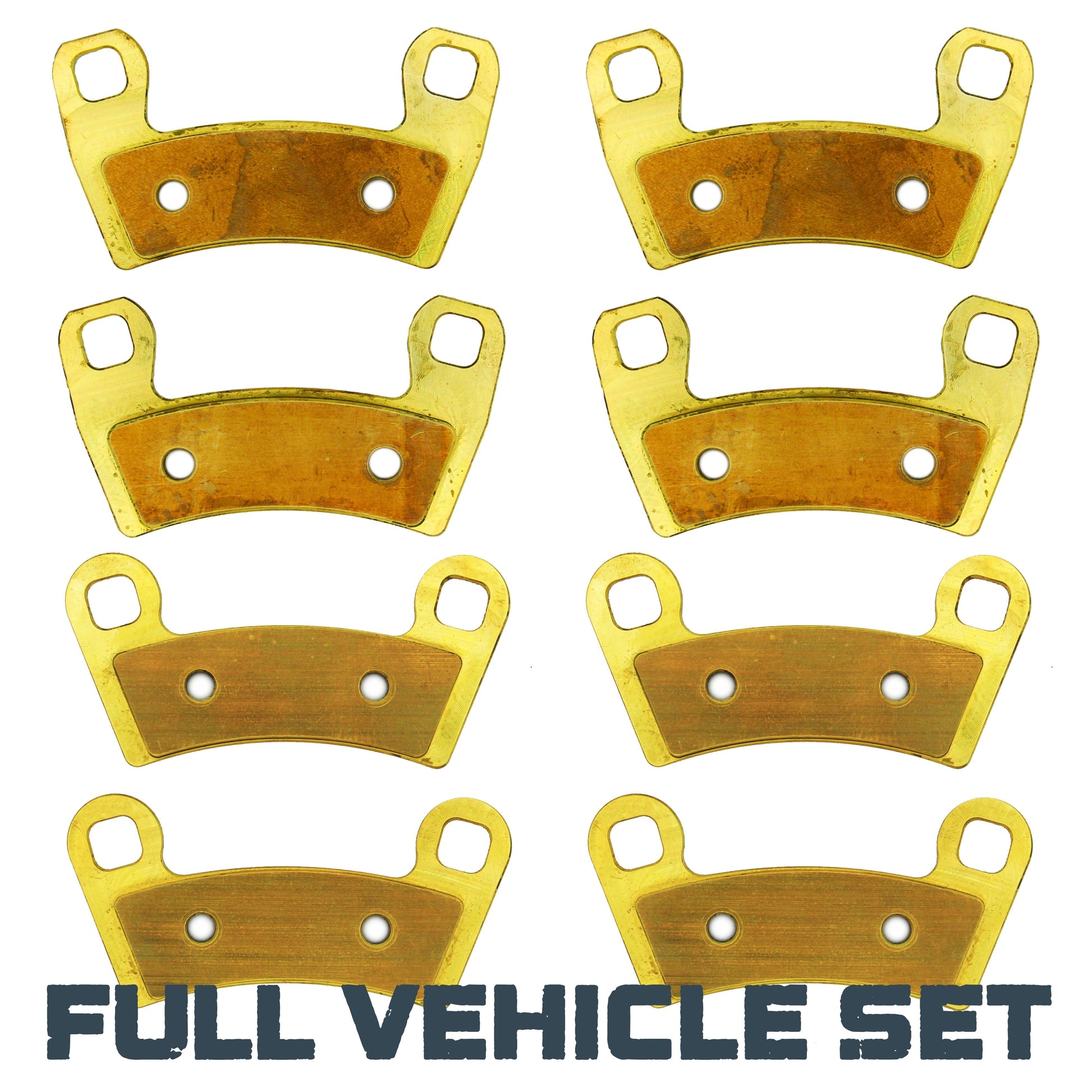 Polaris RZR Trail/S 1000/Trail S 1000/S 900/Trail S 900/900/Sport 2014-2026 Brass Brake Pad Set - Full Vehicle Set
