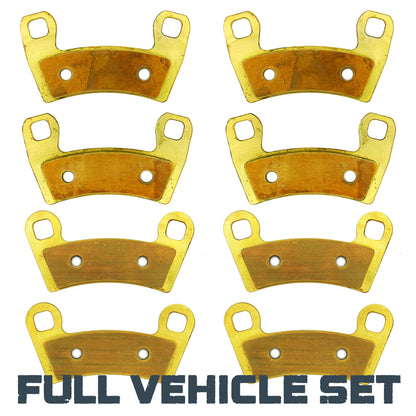Polaris RZR Trail/S 1000/Trail S 1000/S 900/Trail S 900/900/Sport 2014-2026 Brass Brake Pad Set - Full Vehicle Set
