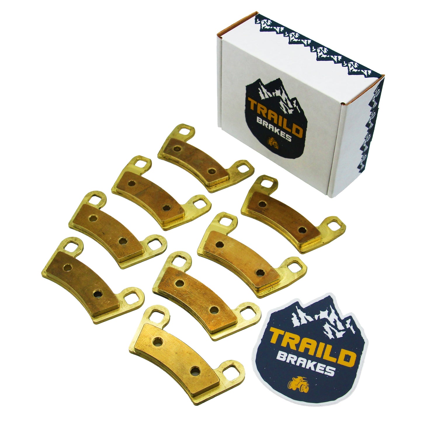 Polaris RZR Trail/S 1000/Trail S 1000/S 900/Trail S 900/900/Sport 2014-2026 Brass Brake Pad Set - Vehicle Parts &