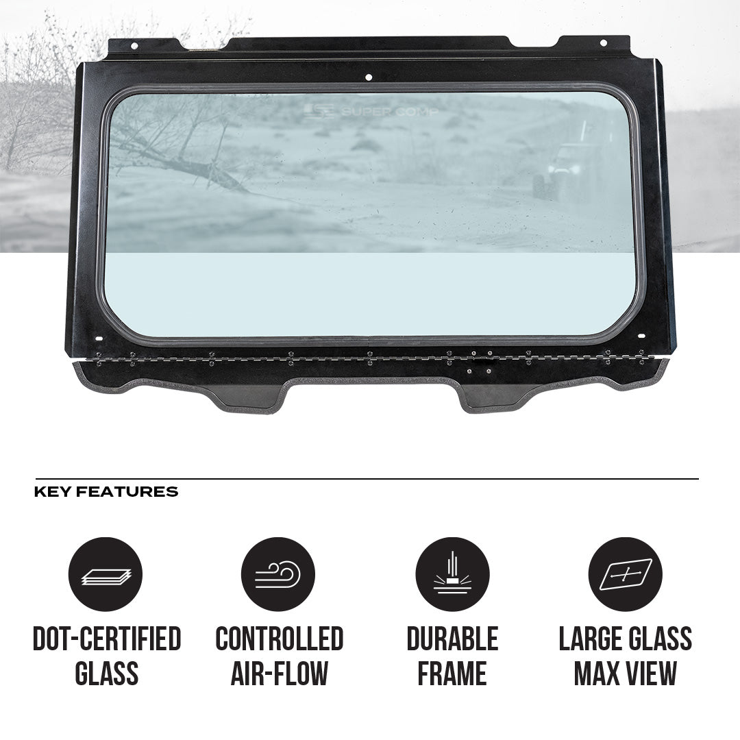 Polaris RZR XP 1000 Front Windshield 2024+ - Glass Front Windshield