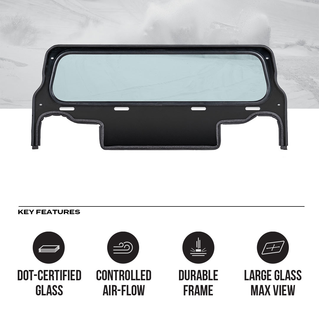Polaris RZR XP 1000 Tinted Rear Windshield 2024+ - Rear Windshield