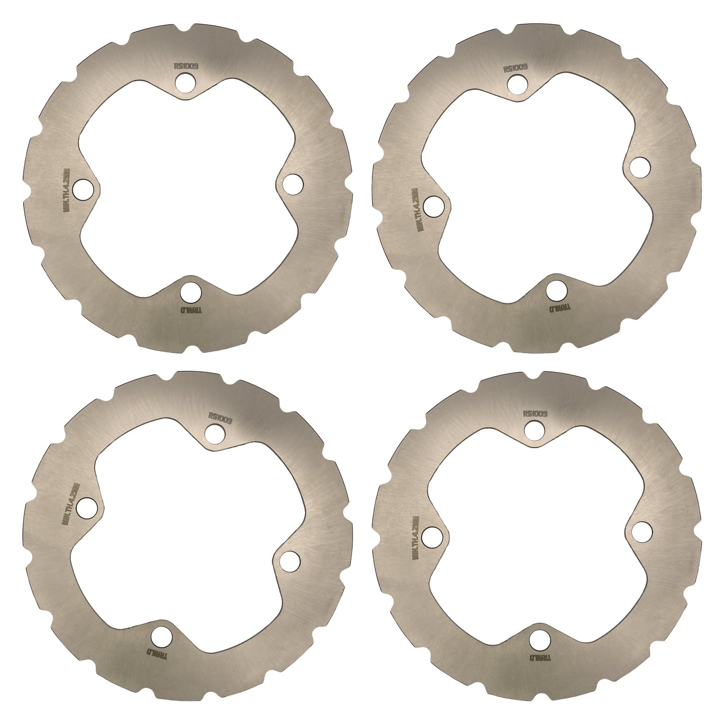 Polaris RZR XP 1000/XP4 1000/RS1 2014-2026 Ridge Rider Disc Brake Rotors - Full Vehicle Set (Front & Rear) - Brake