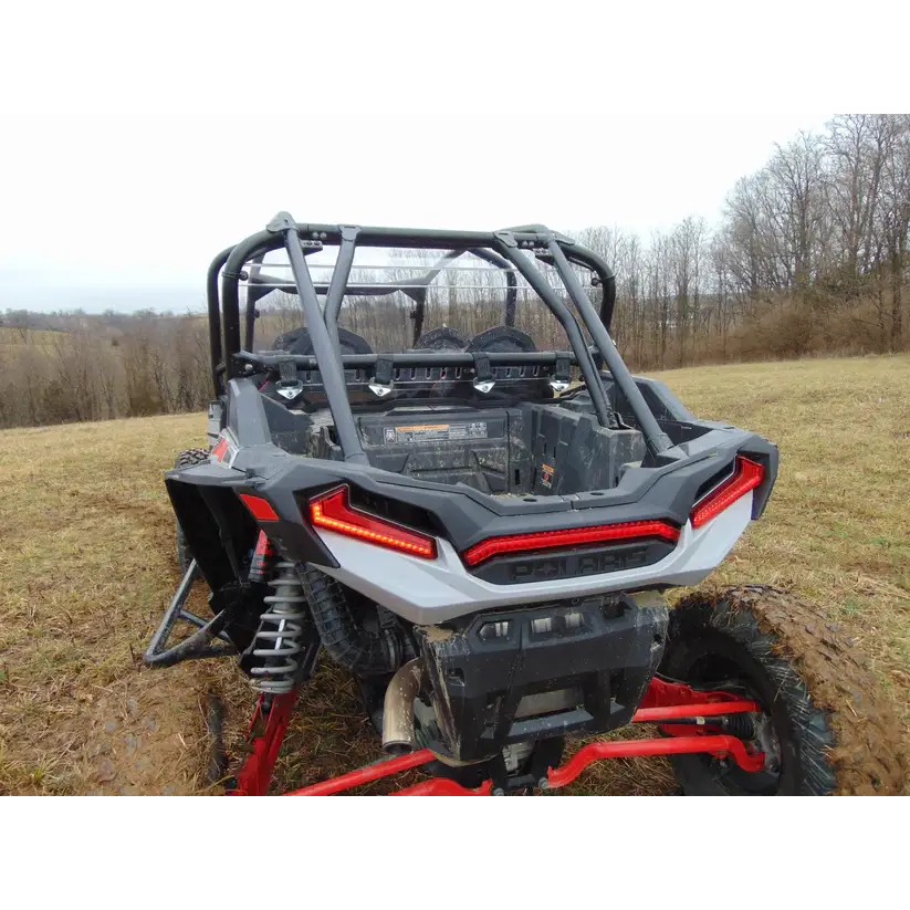 Polaris RZR XP 4 1000/XP 4 Turbo - 1 Pc Lexan Back Panel w/Clamp and Vent Options