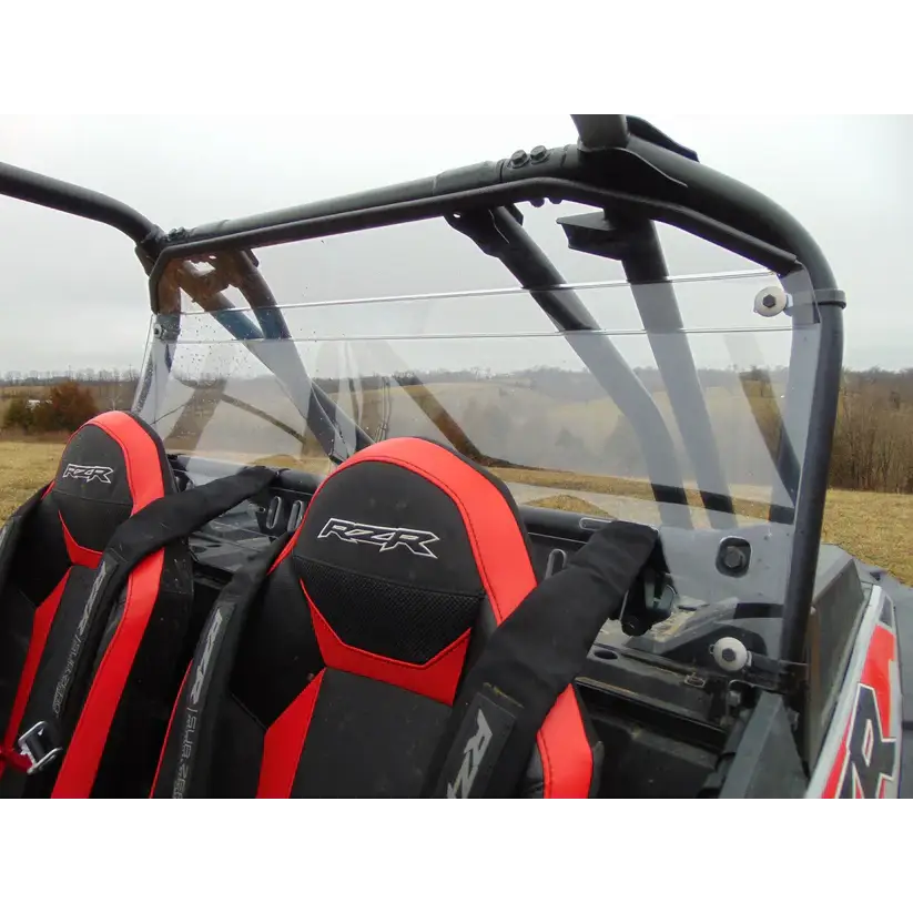 Polaris RZR XP 4 1000/XP 4 Turbo - 1 Pc Lexan Back Panel w/Clamp and Vent Options