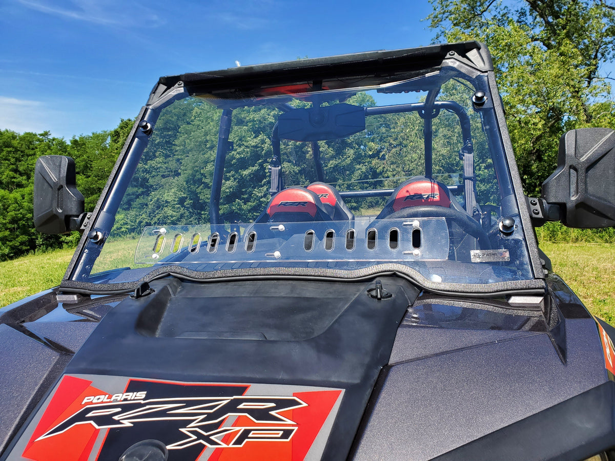 Polaris RZR XP 4 1000/XP 4 Turbo - 1 Pc Windshield w/Clamp and Vent Options - Windshields
