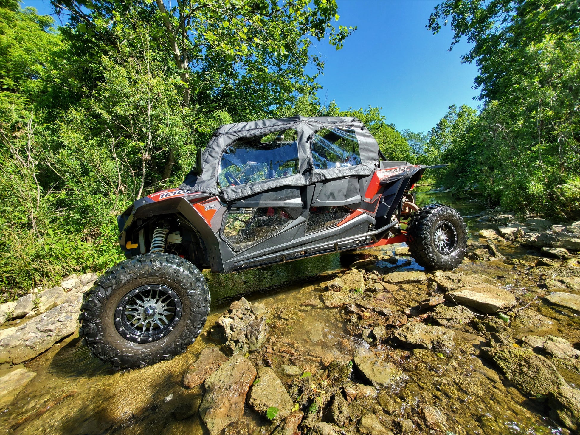 Polaris RZR XP 4 1000/XP 4 Turbo - Door/Rear Window Combo - Full Door/Back Panel