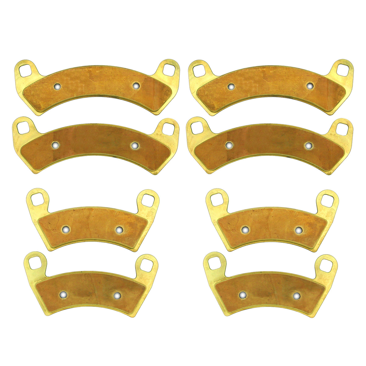 Polaris RZR XP TURBO/XP 4 TURBO/PRO XP/PRO XP 4 2016-2026 Brass Brake Pad Set - Complete Vehicle Set - Vehicle Parts &