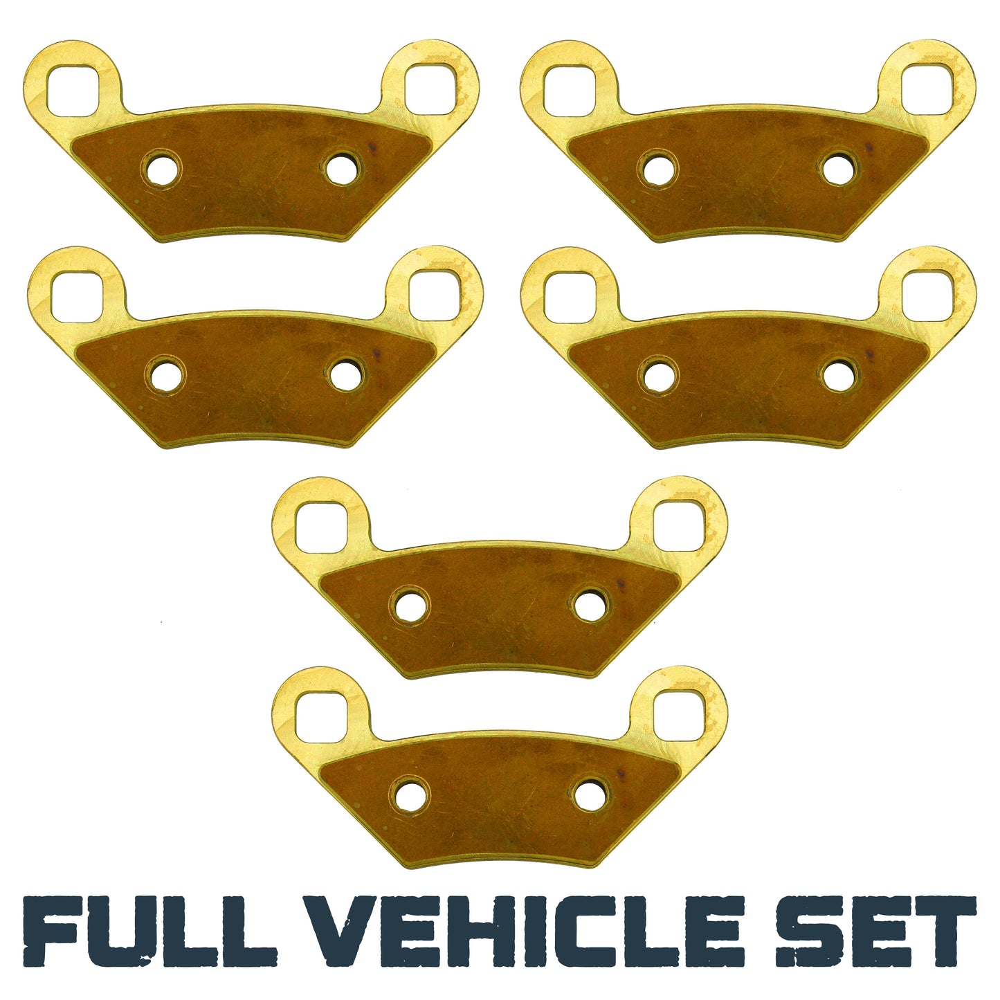 Polaris Scrambler 850 2013-2026 Brass Brake Pad Set - Complete Vehicle Set - Vehicle Parts & Accessories