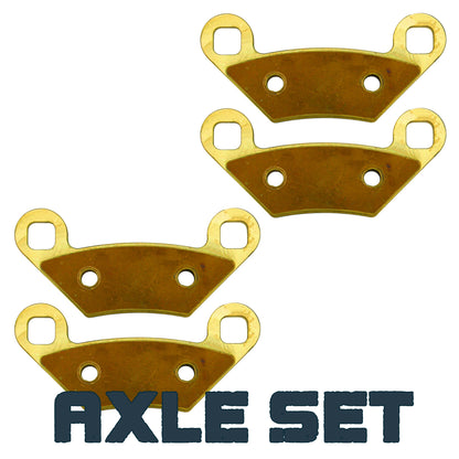 Polaris Scrambler 850 2013-2026 Brass Brake Pad Set - Single Axle Set (Front) - Vehicle Parts & Accessories