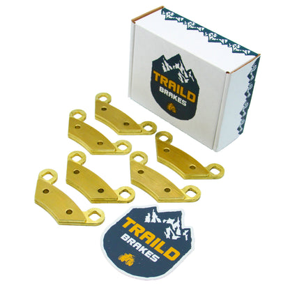 Polaris Scrambler 850 2013-2026 Brass Brake Pad Set - Vehicle Parts & Accessories