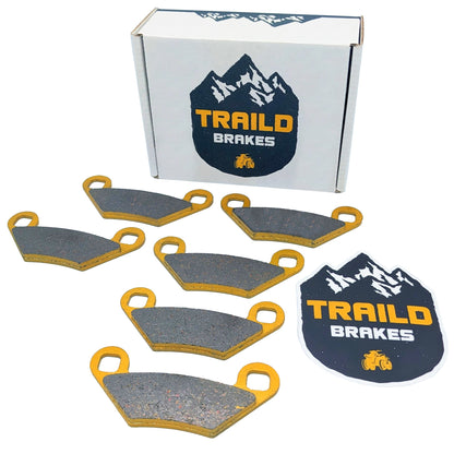 Polaris Scrambler 850 2013-2026 Ceramic Brake Pad Set - Vehicle Parts & Accessories