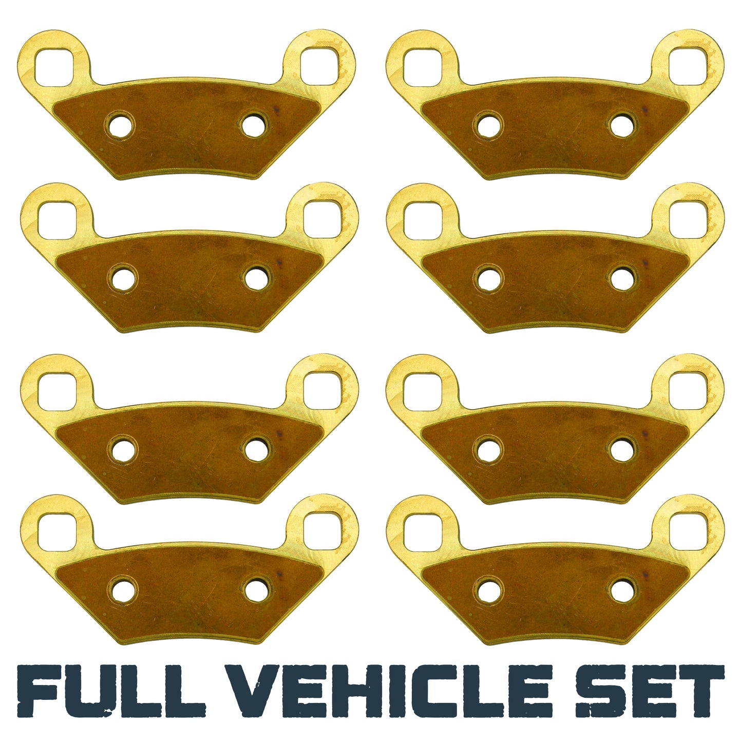 Polaris Scrambler XP 1000 2014-2018 Brass Brake Pad Set - Complete Vehicle Set - Vehicle Parts & Accessories