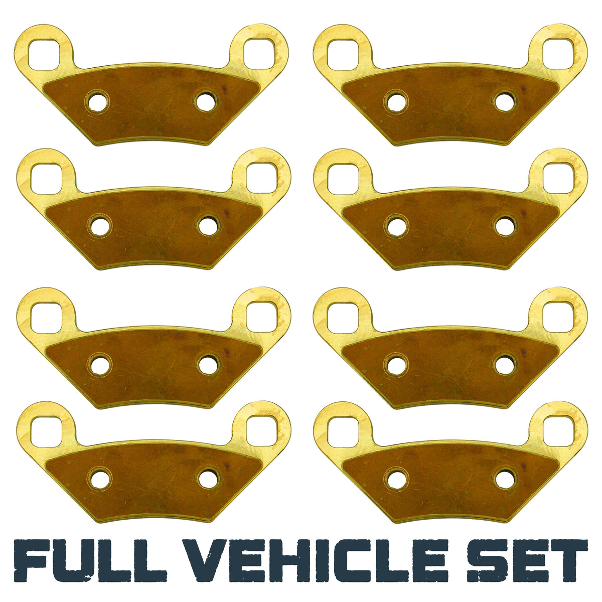 Polaris Scrambler XP 1000 2014-2018 Brass Brake Pad Set - Complete Vehicle Set - Vehicle Parts & Accessories