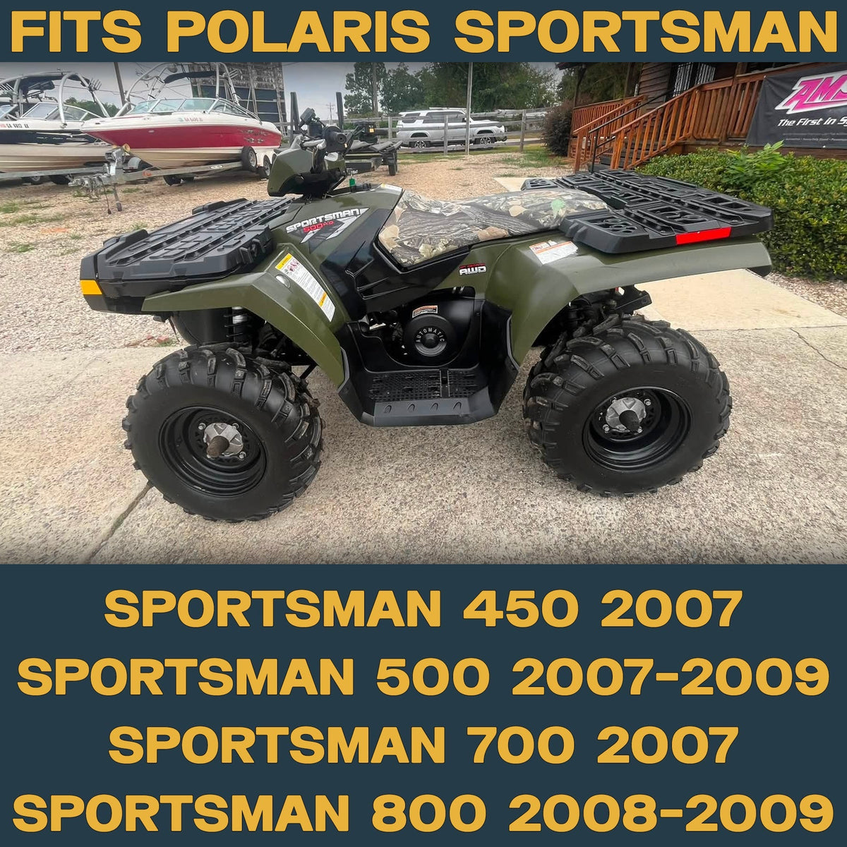 Polaris Sportsman 450/500/700/800 2007-2009 Ridge Rider Rotor and Pad Kit - Ceramic Pad & Rotor Set - Pad & Rotor Kit