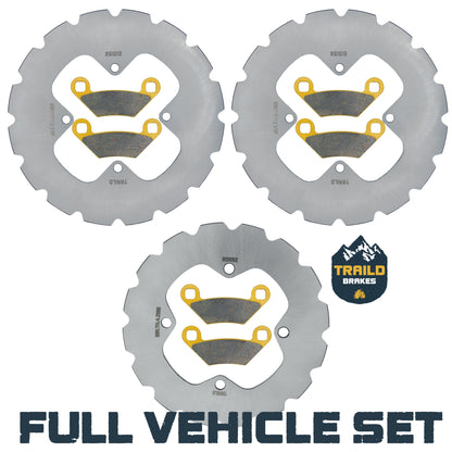 Polaris Sportsman 450/570 2021-2026 Ridge Rider Rotor and Pad Kit - Ceramic Pad & Rotor Set - Pad & Rotor Kit