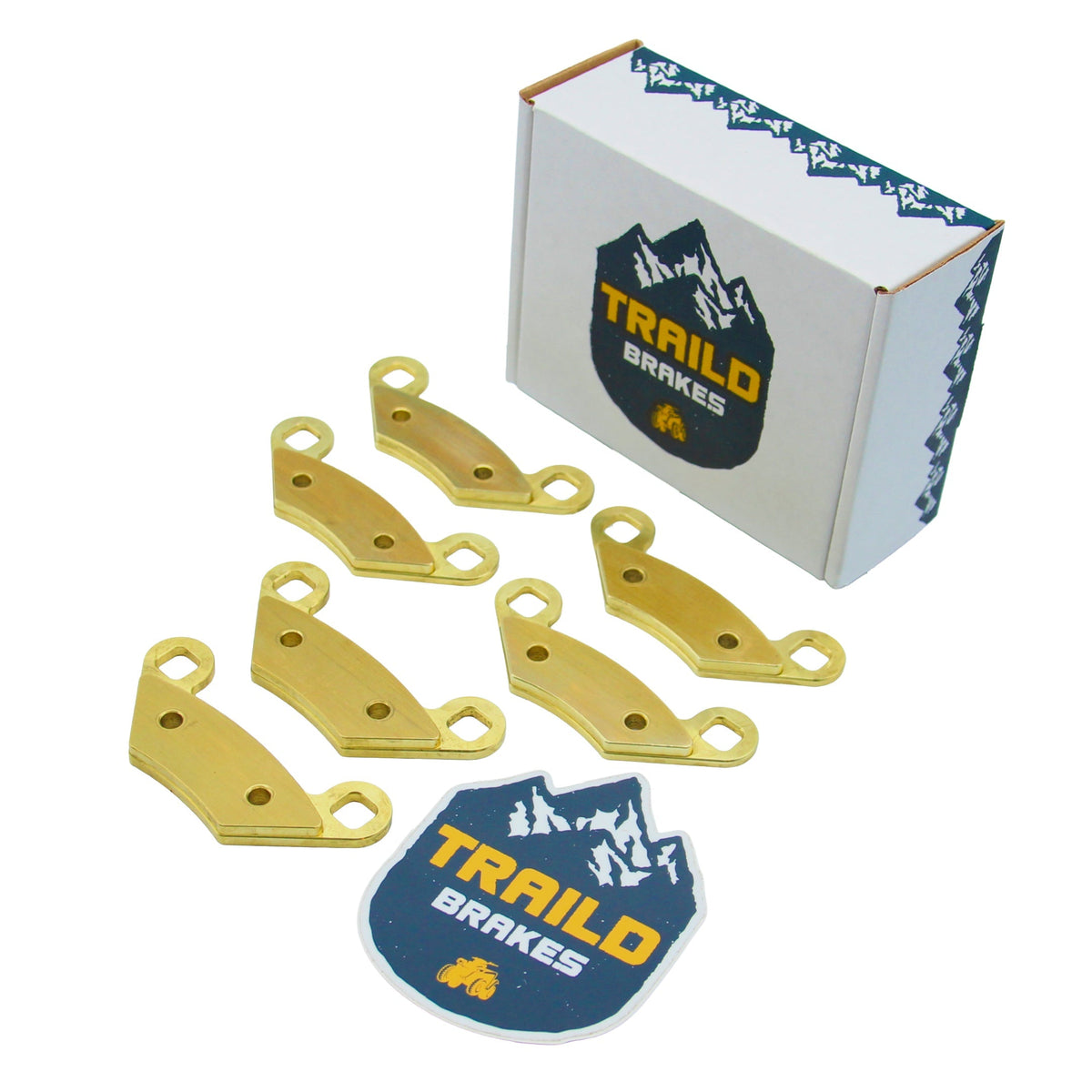 Polaris Sportsman 570/500/450/400/800/ 2009-2020 Touring 570 2017-2024 Brass Brake Pad Set - Vehicle Parts & Accessories