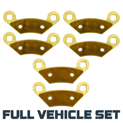 Polaris Sportsman 570/500/450/400/800/ 2009-2020 Touring 570 2017-2024 Brass Brake Pad Set - Complete Vehicle Set