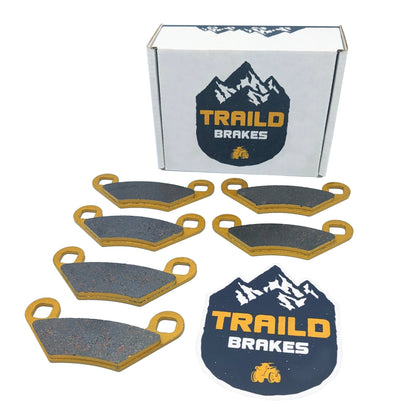 Polaris Sportsman 570/500/450/400/800/ 2009-2020 Touring 570 2017-2024 Ceramic Brake Pad Set - Vehicle Parts &