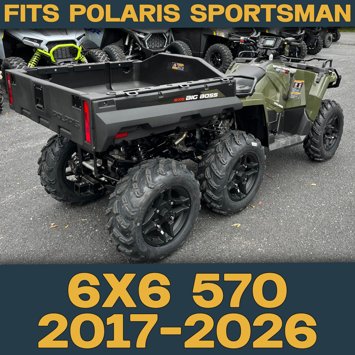 Polaris Sportsman 6x6 570 2017-2026 Ridge Rider Rotor and Pad Kit - Pad & Rotor Kit