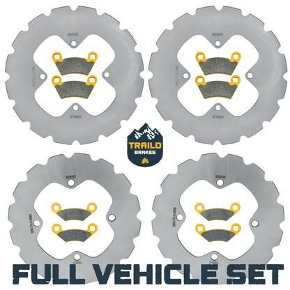 Polaris Sportsman ACE 500/570 2017-2019 Ridge Rider Rotor and Pad Kit - Ceramic Pad & Rotor Set - Pad & Rotor Kit