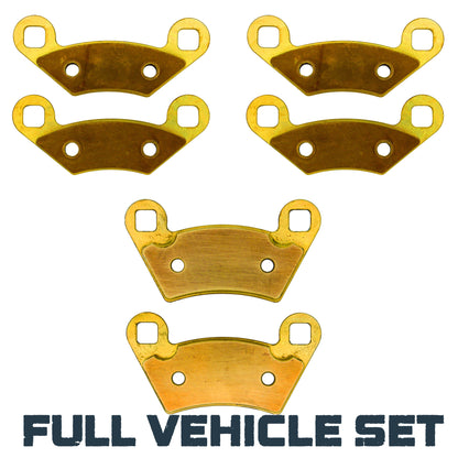Polaris Sportsman Touring 500 HO 2010-2013 Brass Brake Pad Set - Complete Vehicle Set - Brake Pads