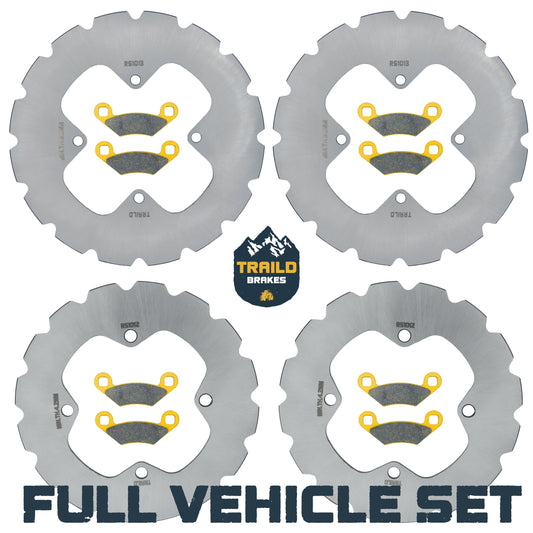 Polaris Sportsman Touring/X2 500/800 2006-2009 Ridge Rider Rotor and Pad Kit - Ceramic Pad & Rotor Set - Pad & Rotor Kit