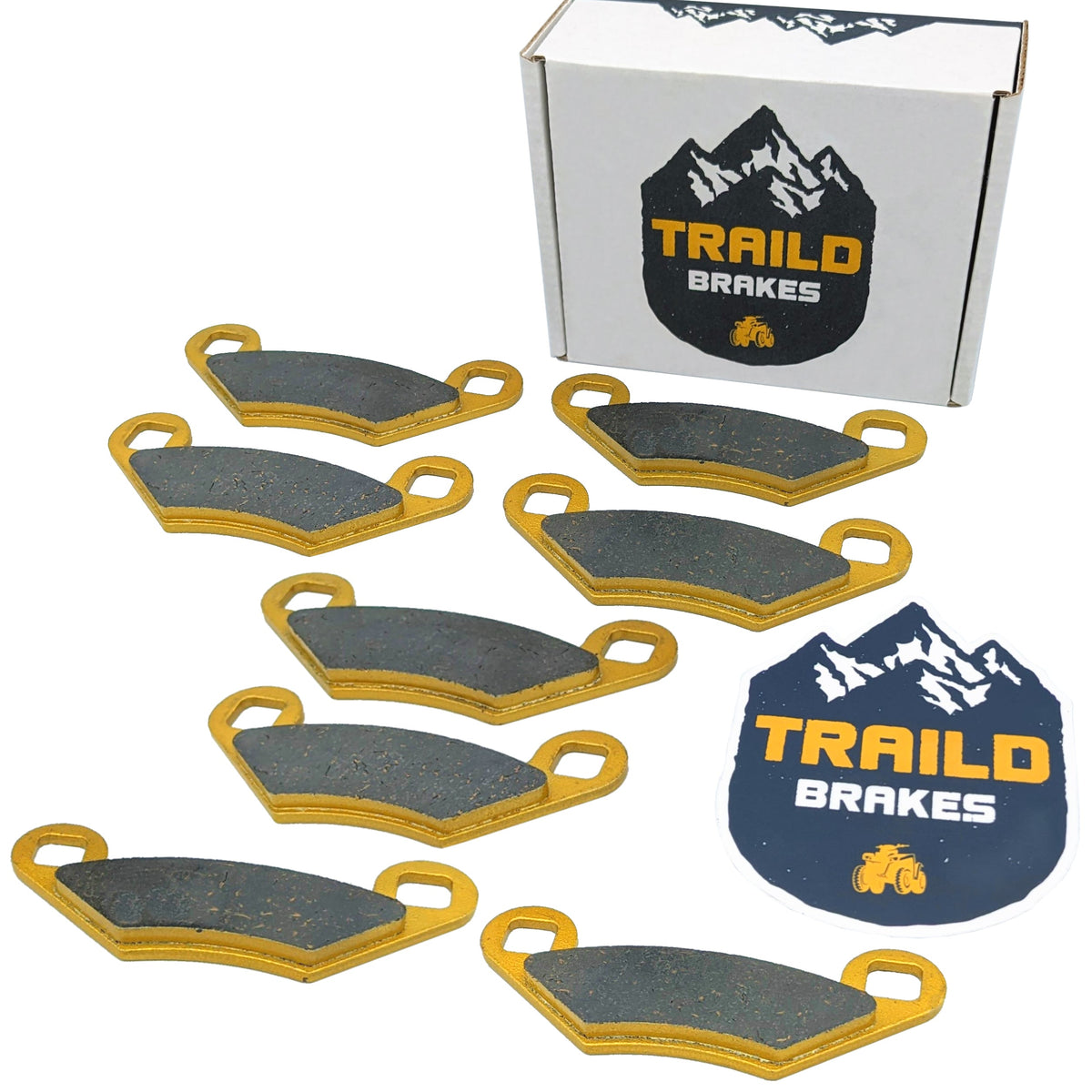 Polaris Sportsman X2/Touring 500/700/800 ATP 330/500 2004-2009 Ceramic Brake pad Set - Vehicle Parts & Accessories