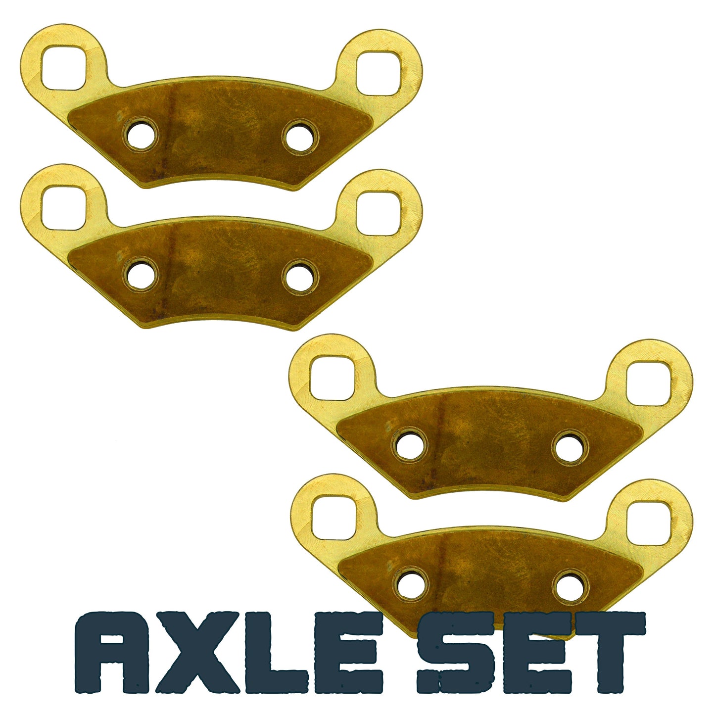 Polaris Sportsman X2/Touring 500/700/800 ATP 330/500 2004-2009 Brass Brake Pad Set - Single Axle Set (Front OR Rear)