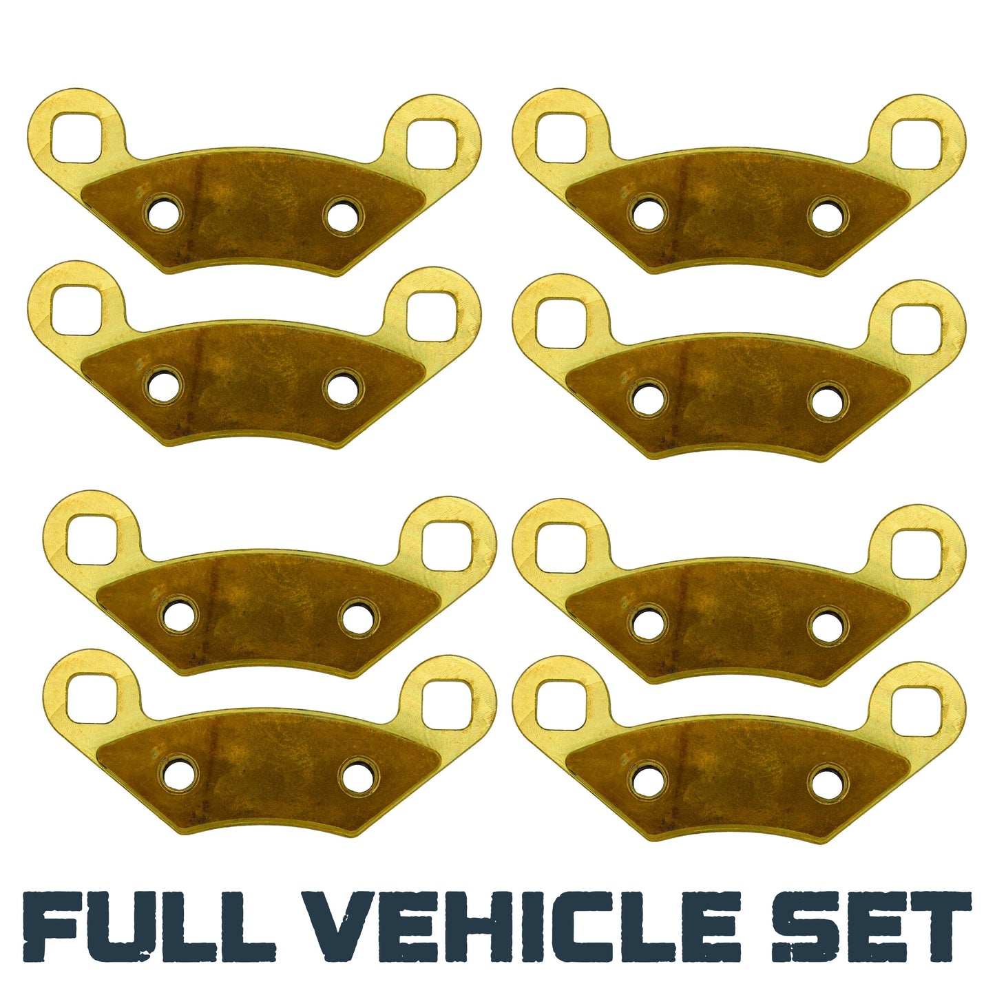 Polaris Sportsman X2/Touring 500/700/800 ATP 330/500 2004-2009 Brass Brake Pad Set - Complete Vehicle Set - Vehicle
