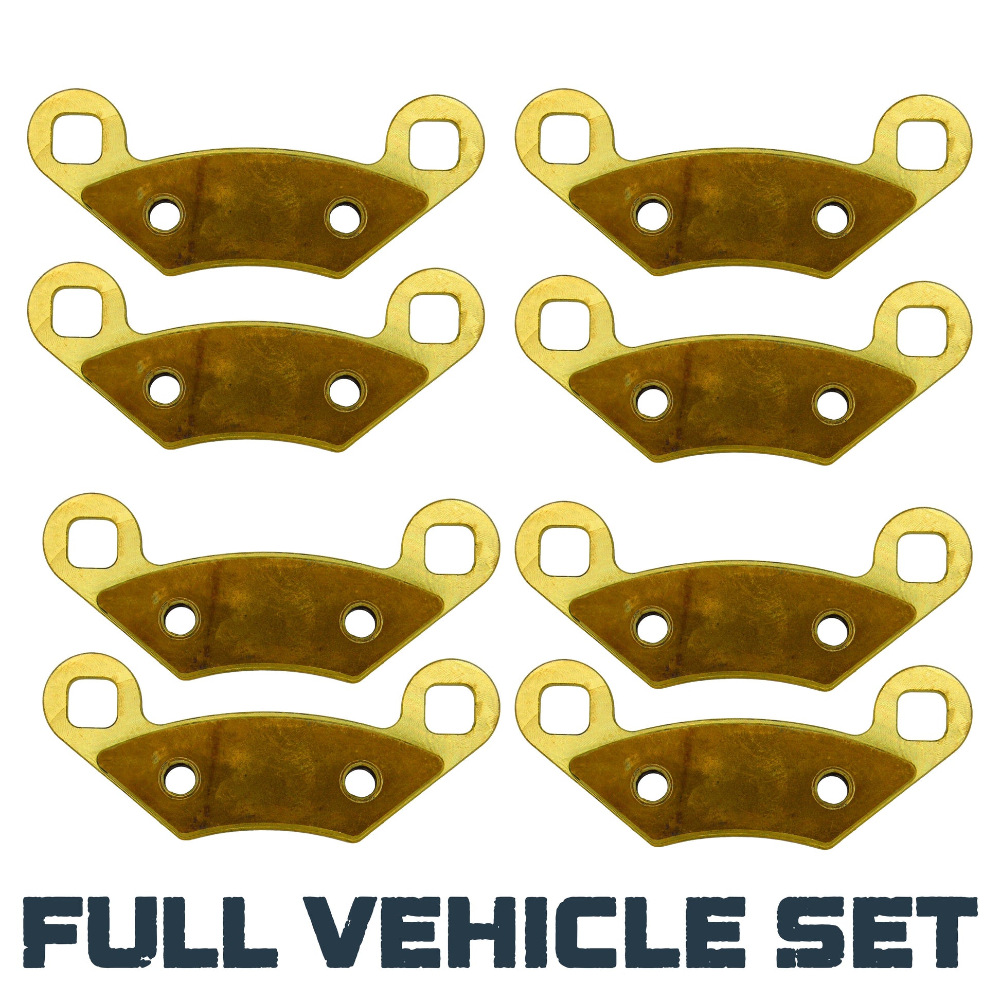 Polaris Sportsman X2/Touring 500/700/800 ATP 330/500 2004-2009 Brass Brake Pad Set - Complete Vehicle Set - Vehicle