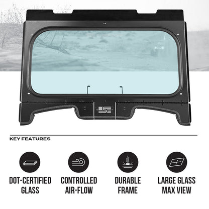 Polaris Trail 900 Front Windshield - Glass Front Windshield