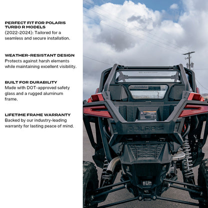 Polaris Turbo R Tinted Rear Windshield - Rear Windshield