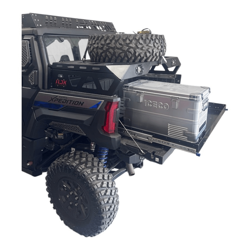 Polaris Xpedition Spare Tire Carrier / Bed Rack - Storage Options