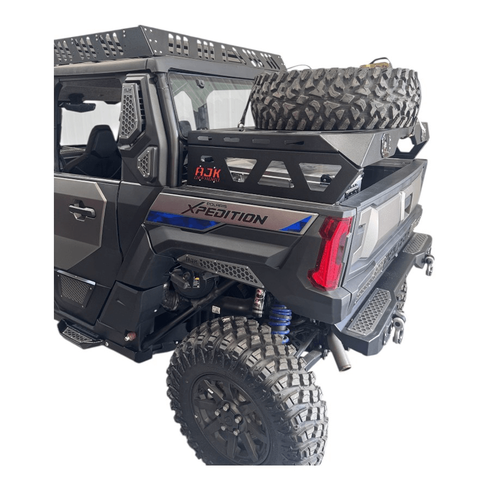 Polaris Xpedition Spare Tire Carrier / Bed Rack - Storage Options