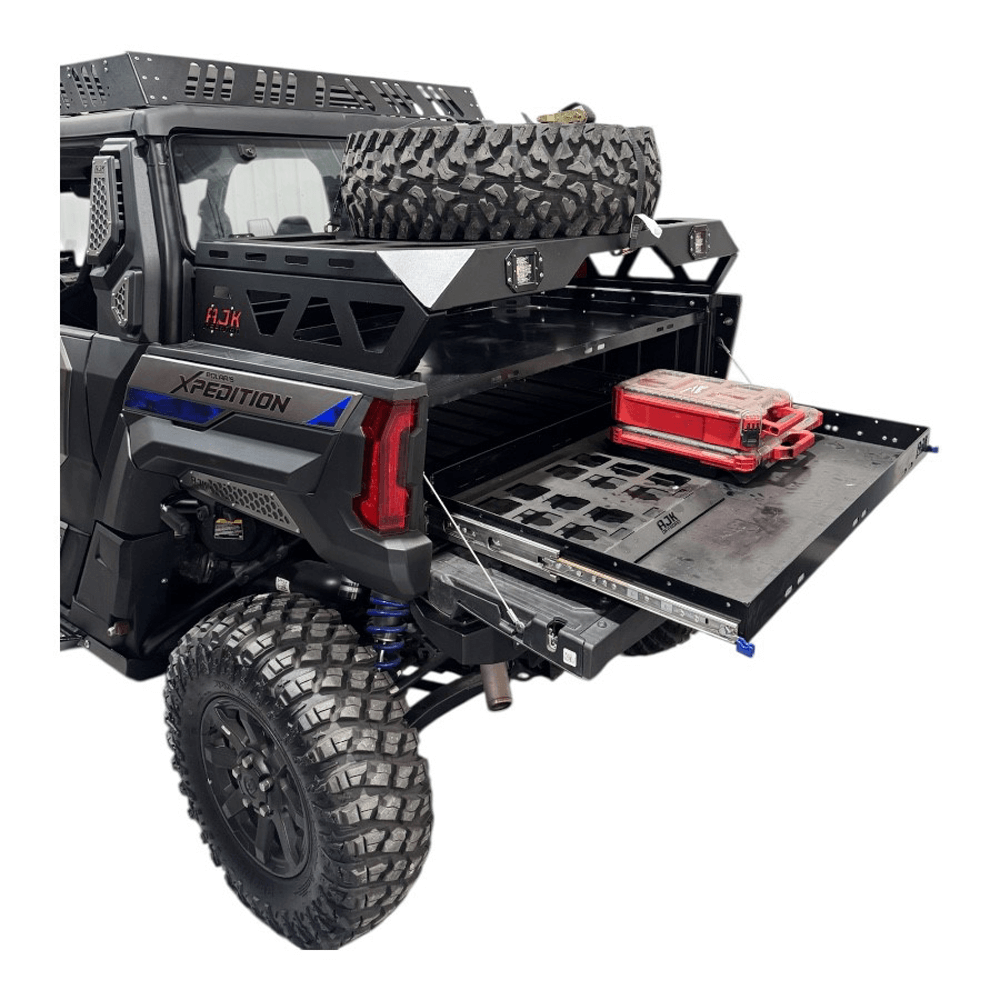 Polaris Xpedition Spare Tire Carrier / Bed Rack - Storage Options