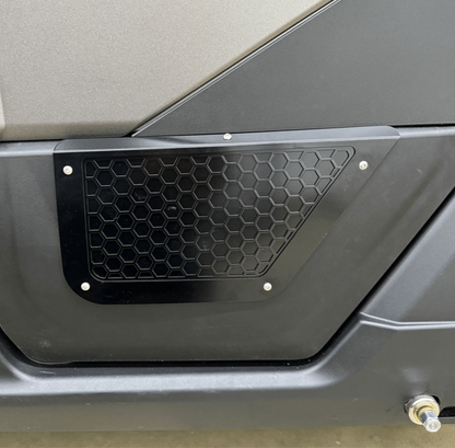 Polaris Xpedition Vented Lower Doors Inserts - Back / Black / Yes - Doors
