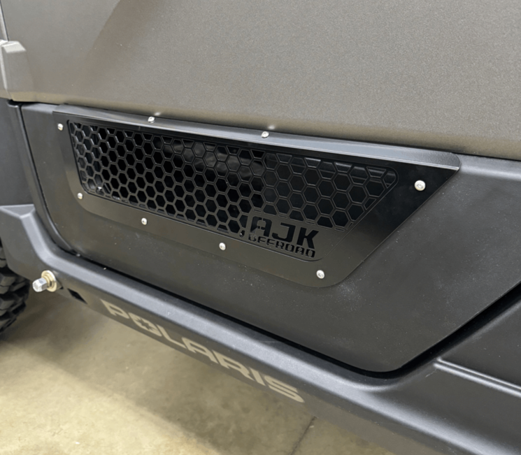 Polaris Xpedition Vented Lower Doors Inserts - Front / Black / No - Doors