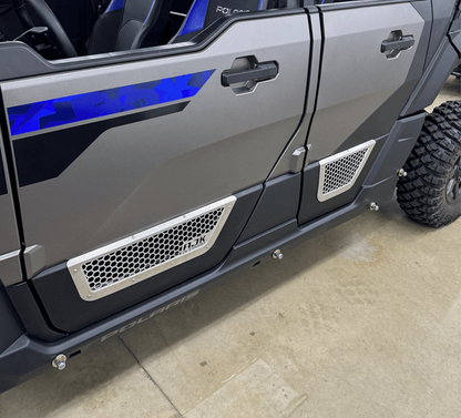 Polaris Xpedition Vented Lower Doors Inserts - Front / Raw / Yes - Doors