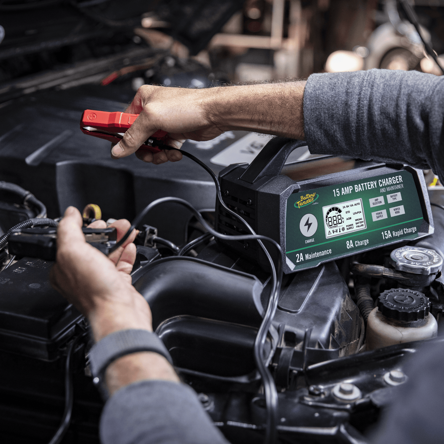 Power Tender® 15/8/2 Amp 12V Battery Charger and Maintainer - Battery