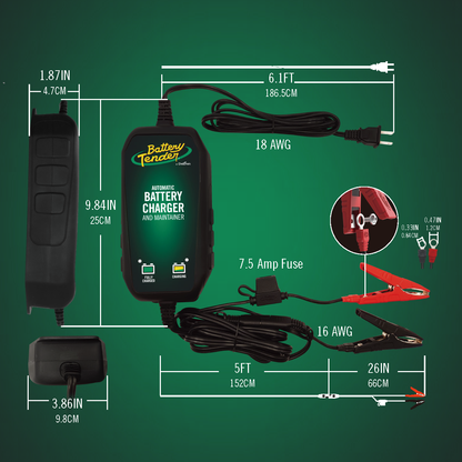 Power Tender® 3 Amp 12V/6V Battery Charger and Maintainer - Battery