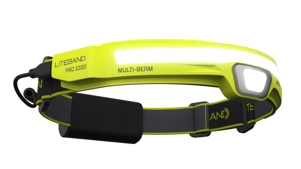 PRO 1000 Lumen LED Multi-Beam Rechargeable Headlamp - Hi-Vis Yellow - Personal Lighting