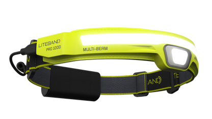 PRO 1000 Lumen LED Multi-Beam Rechargeable Headlamp - Hi-Vis Yellow - Personal Lighting