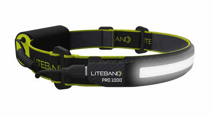 PRO 1000 Lumen LED Wide Beam Rechargeable Headlamp - Carbon Fiber - Personal Lighting