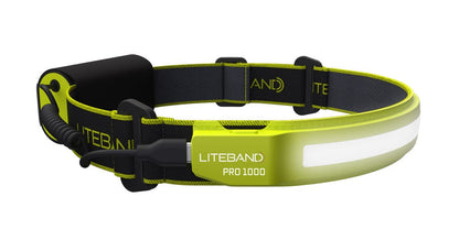 PRO 1000 Lumen LED Wide Beam Rechargeable Headlamp - Hi-Vis Yellow - Personal Lighting
