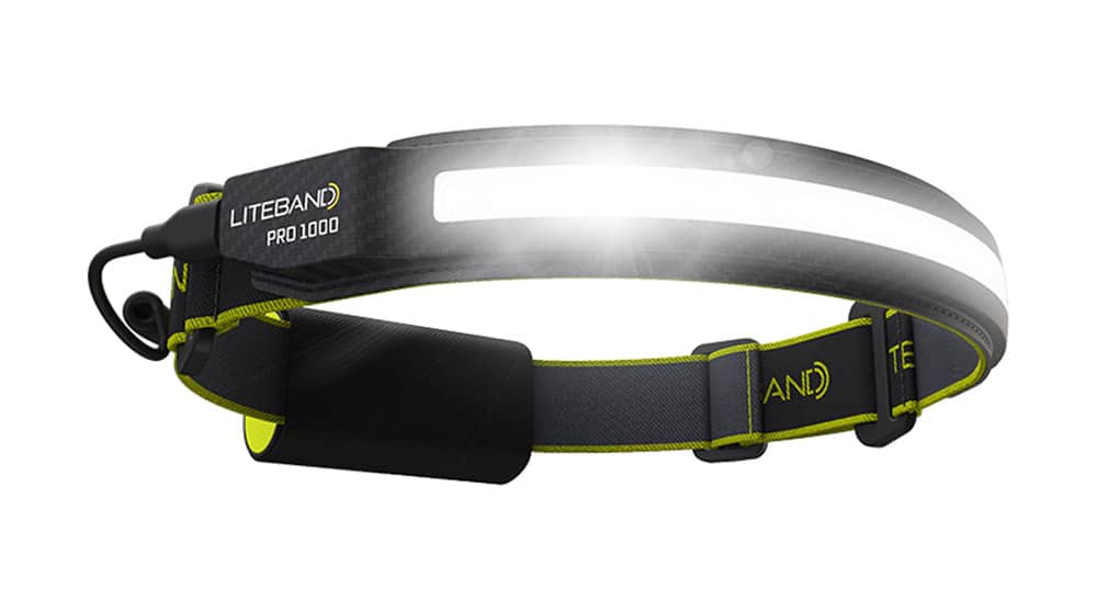 PRO 1000 Lumen LED Wide Beam Rechargeable Headlamp - Personal Lighting